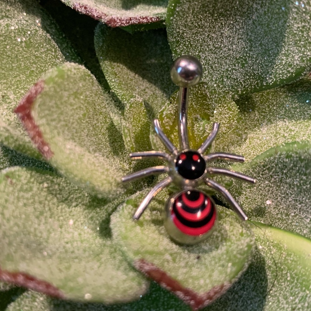 Spider Bellybutton Ring - Picture 3 of 5